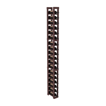 InstaCellar - 1 Column Standard Rack in Grand Mahogany Walnut stained with WineSafe™ Satin Sealant
