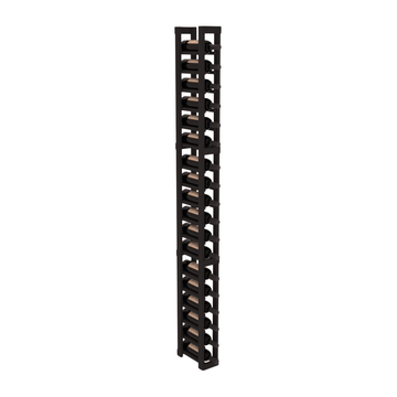 InstaCellar - 1 Column Standard Rack in Grand Mahogany Black stained without WineSafe™ Satin Sealant