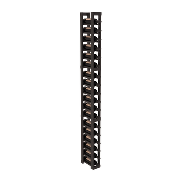 InstaCellar - 1 Column Standard Rack in Grand Mahogany Black stained with WineSafe™ Satin Sealant