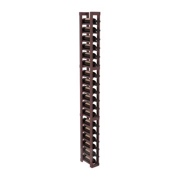 InstaCellar - 1 Column Standard Rack in Ponderosa Pine Walnut stained with WineSafe™ Satin Sealant