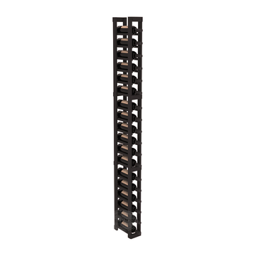 InstaCellar - 1 Column Standard Rack in Ponderosa Pine Black stained without WineSafe™ Satin Sealant