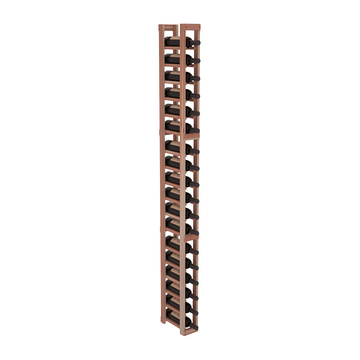 InstaCellar - 1 Column Standard Rack in Premium Redwood Unstained without WineSafe™ Satin Sealant
