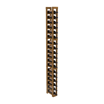 InstaCellar - 1 Column Standard Rack in Premium Redwood Oak stained without WineSafe™ Satin Sealant