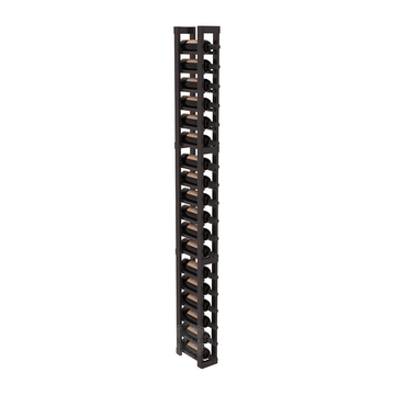 InstaCellar - 1 Column Standard Rack in Premium Redwood Black stained with WineSafe™ Satin Sealant