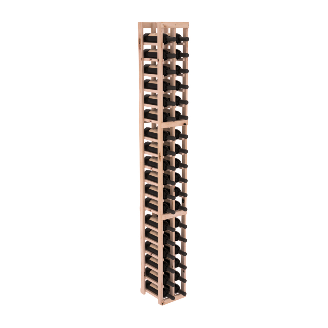InstaCellar - 2 Column Standard Rack in Knotty Alder Unstained without WineSafe™ Satin Sealant
