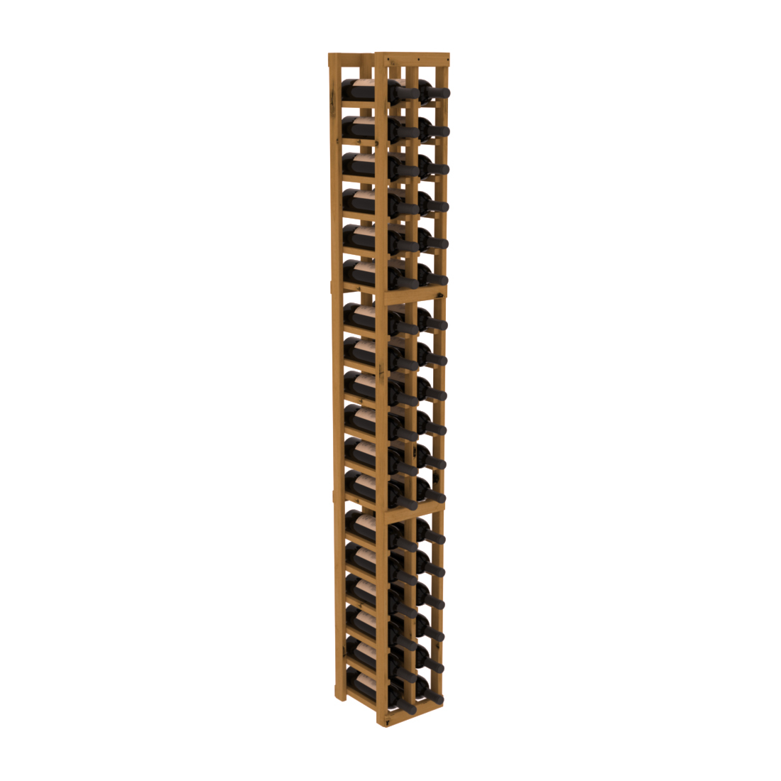 InstaCellar - 2 Column Standard Rack in Knotty Alder Oak stained without WineSafe™ Satin Sealant