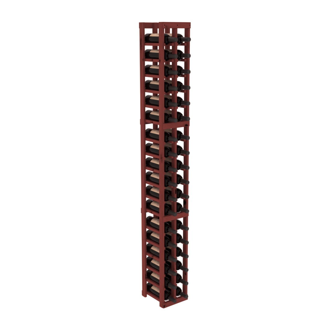 InstaCellar - 2 Column Standard Rack in Knotty Alder Cherry stained without WineSafe™ Satin Sealant