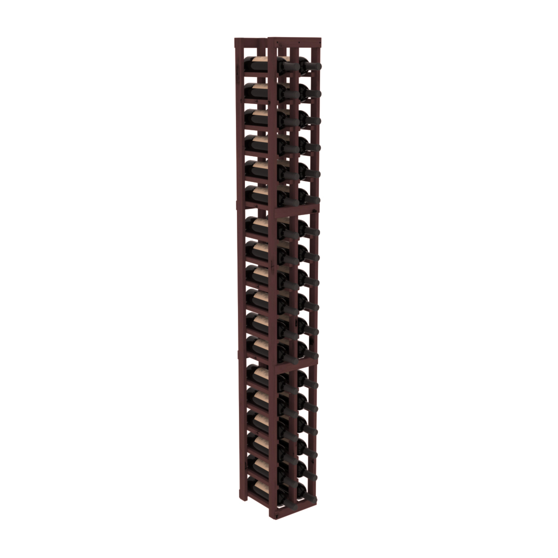 InstaCellar - 2 Column Standard Rack in Knotty Alder Walnut stained without WineSafe™ Satin Sealant