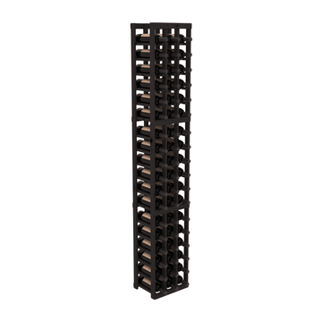 InstaCellar - 3 Column Standard Rack in Knotty Alder Black stained without WineSafe™ Satin Sealant