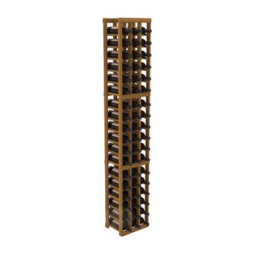 InstaCellar - 3 Column Standard Rack in Premium Redwood Oak stained without WineSafe™ Satin Sealant