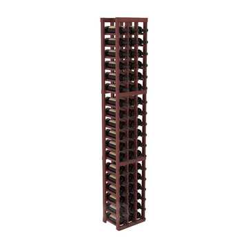InstaCellar - 3 Column Standard Rack in Premium Redwood Cherry stained with WineSafe™ Satin Sealant