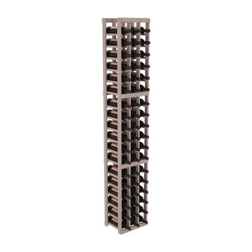 InstaCellar - 3 Column Standard Rack in Premium Redwood Greywash stained without WineSafe™ Satin Sealant