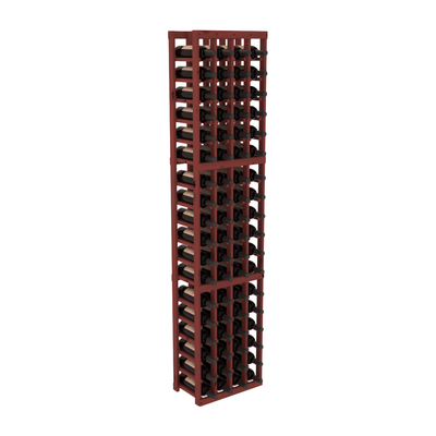 InstaCellar - 4 Column Standard Rack in Knotty Alder Cherry stained without WineSafe™ Satin Sealant