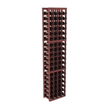 InstaCellar - 4 Column Standard Rack in Knotty Alder Cherry stained with WineSafe™ Satin Sealant