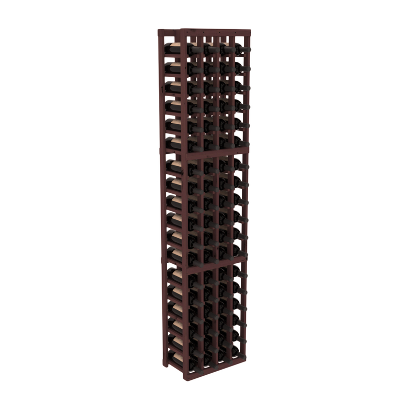 InstaCellar - 4 Column Standard Rack in Knotty Alder Walnut stained without WineSafe™ Satin Sealant