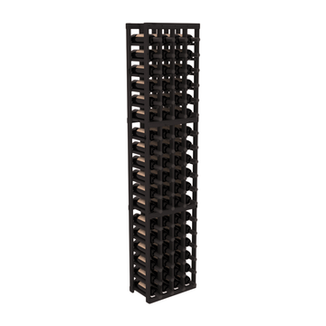 InstaCellar - 4 Column Standard Rack in Knotty Alder Black stained without WineSafe™ Satin Sealant
