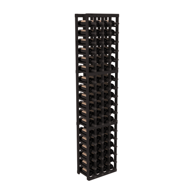 InstaCellar - 4 Column Standard Rack in Knotty Alder Black stained without WineSafe™ Satin Sealant