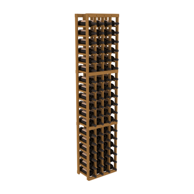 InstaCellar - 4 Column Standard Rack in Grand Mahogany Oak stained without WineSafe™ Satin Sealant
