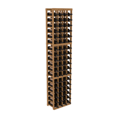 InstaCellar - 4 Column Standard Rack in Grand Mahogany Oak stained with WineSafe™ Satin Sealant
