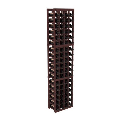 InstaCellar - 4 Column Standard Rack in Grand Mahogany Walnut stained without WineSafe™ Satin Sealant