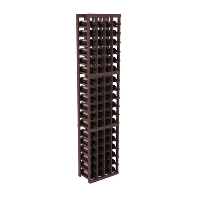 InstaCellar - 4 Column Standard Rack in Grand Mahogany Walnut stained with WineSafe™ Satin Sealant