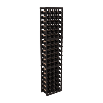 InstaCellar - 4 Column Standard Rack in Grand Mahogany Black stained without WineSafe™ Satin Sealant