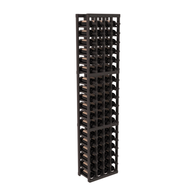 InstaCellar - 4 Column Standard Rack in Grand Mahogany Black stained with WineSafe™ Satin Sealant