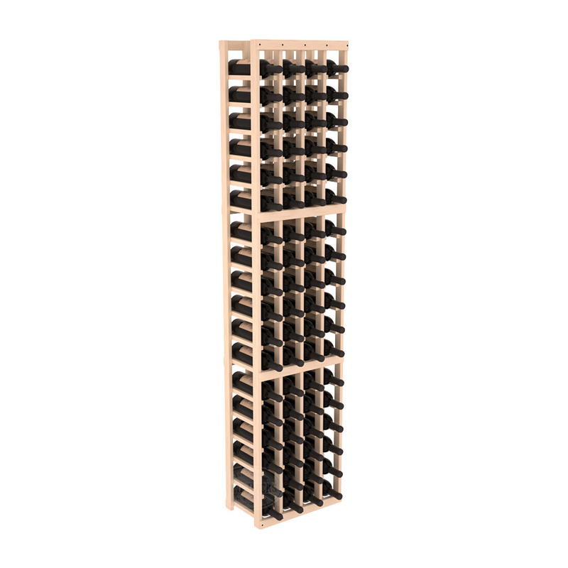 InstaCellar - 4 Column Standard Rack in Ponderosa Pine Unstained without WineSafe™ Satin Sealant