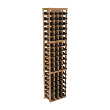 InstaCellar - 4 Column Standard Rack in Ponderosa Pine Oak stained with WineSafe™ Satin Sealant