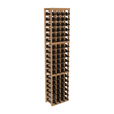 InstaCellar - 4 Column Standard Rack in Ponderosa Pine Oak stained with WineSafe™ Satin Sealant
