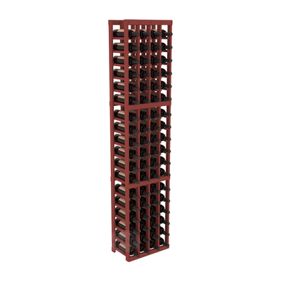 InstaCellar - 4 Column Standard Rack in Ponderosa Pine Cherry stained without WineSafe™ Satin Sealant