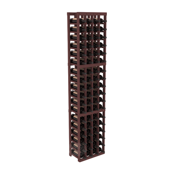 InstaCellar - 4 Column Standard Rack in Ponderosa Pine Walnut stained without WineSafe™ Satin Sealant
