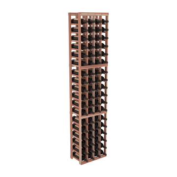 InstaCellar - 4 Column Standard Rack in Premium Redwood Unstained without WineSafe™ Satin Sealant
