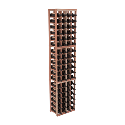 InstaCellar - 4 Column Standard Rack in Premium Redwood Unstained without WineSafe™ Satin Sealant
