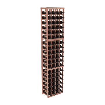 InstaCellar - 4 Column Standard Rack in Premium Redwood Unstained with WineSafe™ Satin Sealant
