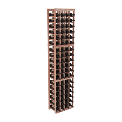 InstaCellar - 4 Column Standard Rack in Premium Redwood Unstained with WineSafe™ Satin Sealant