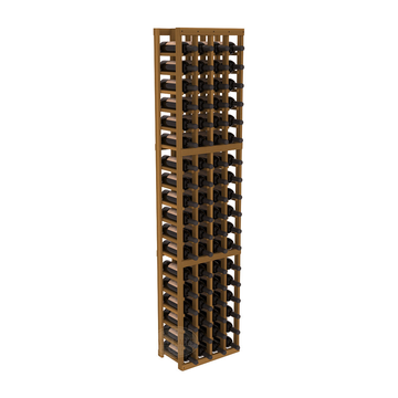 InstaCellar - 4 Column Standard Rack in Premium Redwood Oak stained without WineSafe™ Satin Sealant