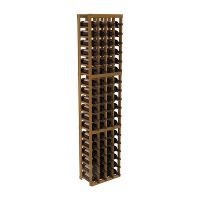 InstaCellar - 4 Column Standard Rack in Premium Redwood Oak stained without WineSafe™ Satin Sealant