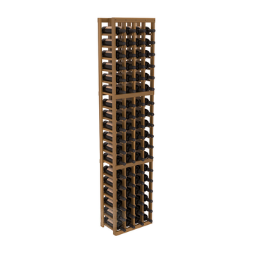 InstaCellar - 4 Column Standard Rack in Premium Redwood Oak stained with WineSafe™ Satin Sealant