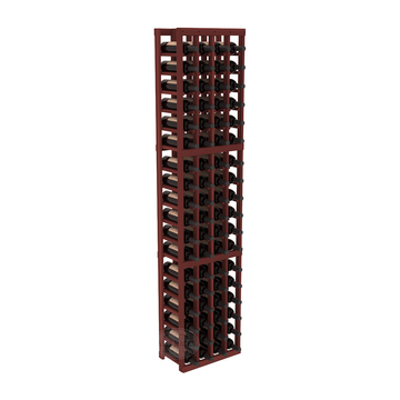 InstaCellar - 4 Column Standard Rack in Premium Redwood Cherry stained without WineSafe™ Satin Sealant