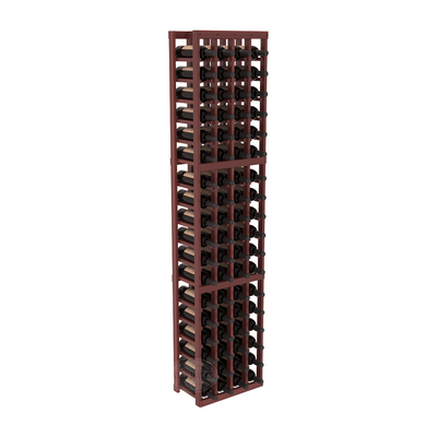 InstaCellar - 4 Column Standard Rack in Premium Redwood Cherry stained with WineSafe™ Satin Sealant