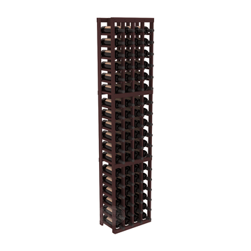 InstaCellar - 4 Column Standard Rack in Premium Redwood Walnut stained without WineSafe™ Satin Sealant