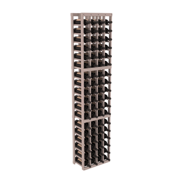 InstaCellar - 4 Column Standard Rack in Premium Redwood Greywash stained with WineSafe™ Satin Sealant
