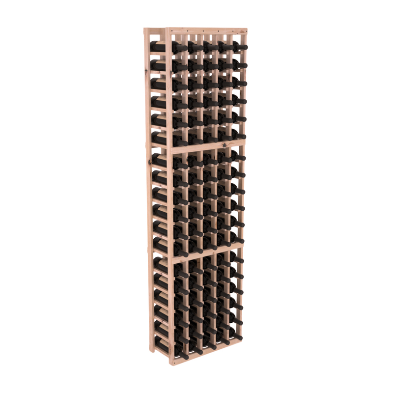 InstaCellar - 5 Column Standard Rack in Knotty Alder Unstained with WineSafe™ Satin Sealant