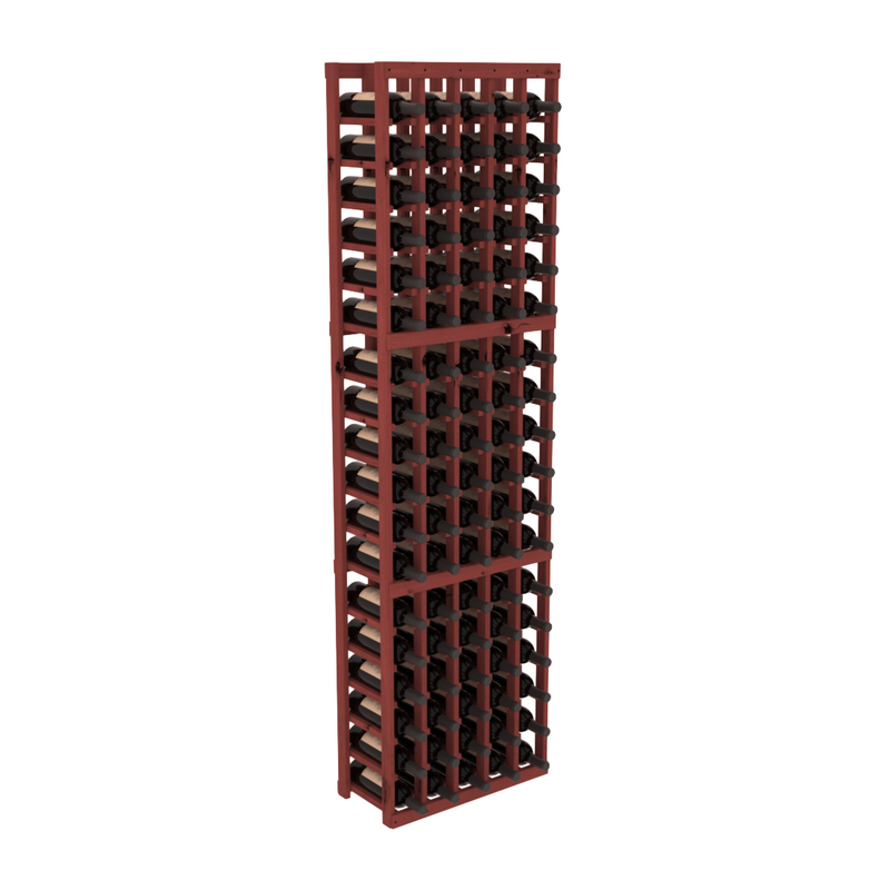 InstaCellar - 5 Column Standard Rack in Knotty Alder Cherry stained without WineSafe™ Satin Sealant