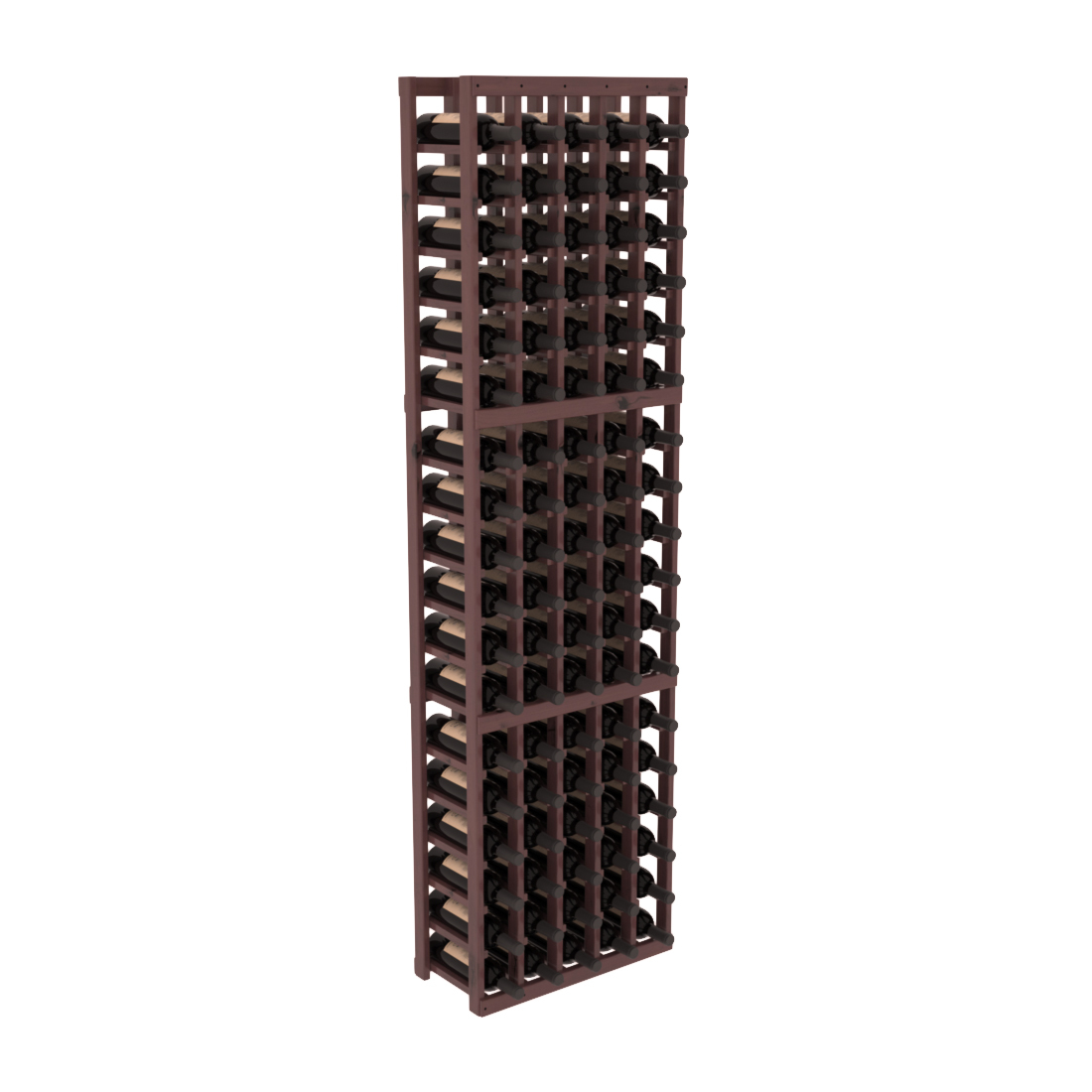 InstaCellar - 5 Column Standard Rack in Knotty Alder Walnut stained with WineSafe™ Satin Sealant