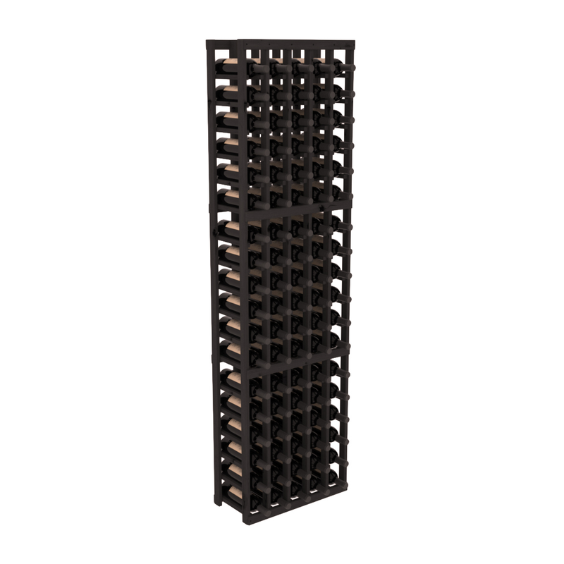 InstaCellar - 5 Column Standard Rack in Knotty Alder Black stained without WineSafe™ Satin Sealant