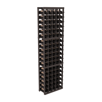 InstaCellar - 5 Column Standard Rack in Knotty Alder Black stained with WineSafe™ Satin Sealant