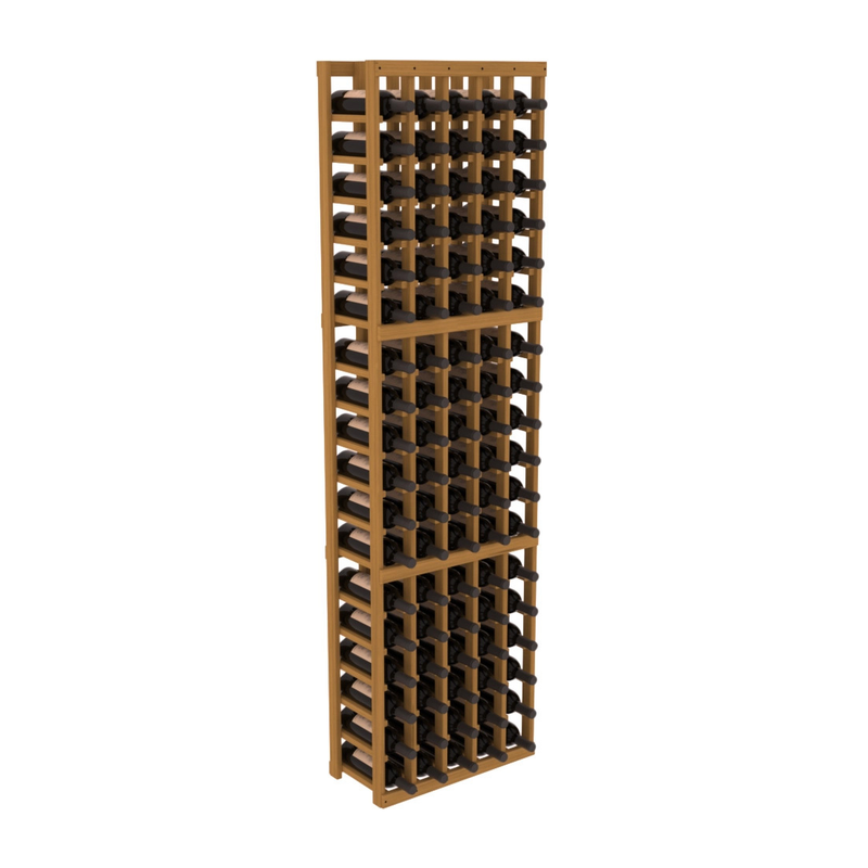 InstaCellar - 5 Column Standard Rack in Grand Mahogany Oak stained without WineSafe™ Satin Sealant