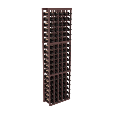 InstaCellar - 5 Column Standard Rack in Grand Mahogany Walnut stained with WineSafe™ Satin Sealant